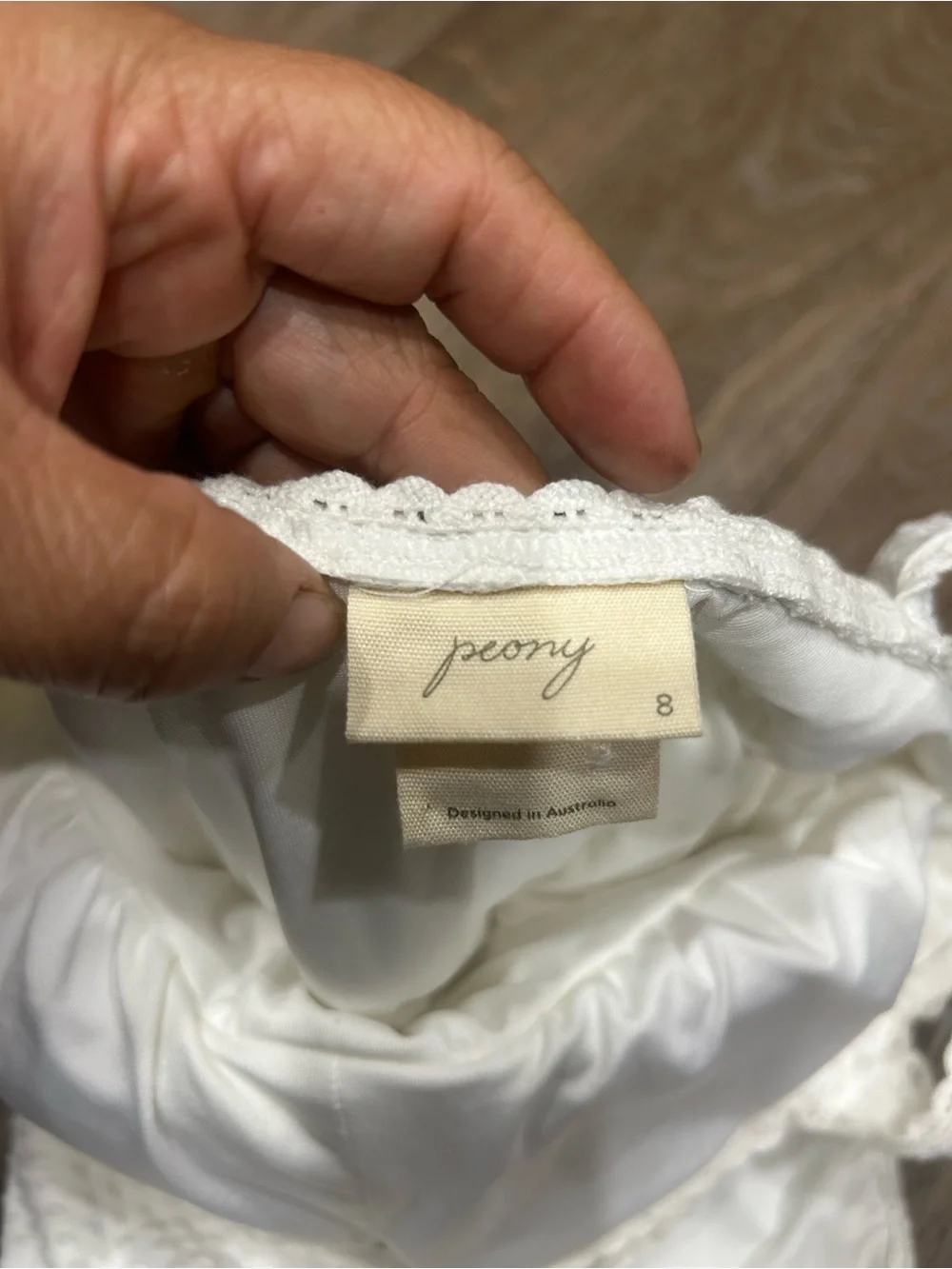 NWT Peony Swim Pintucked One Piece